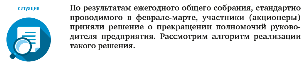 Алгоритм смены директора в 2020 году