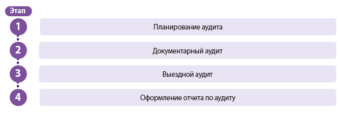 Этапы проведения аудита СУПБ