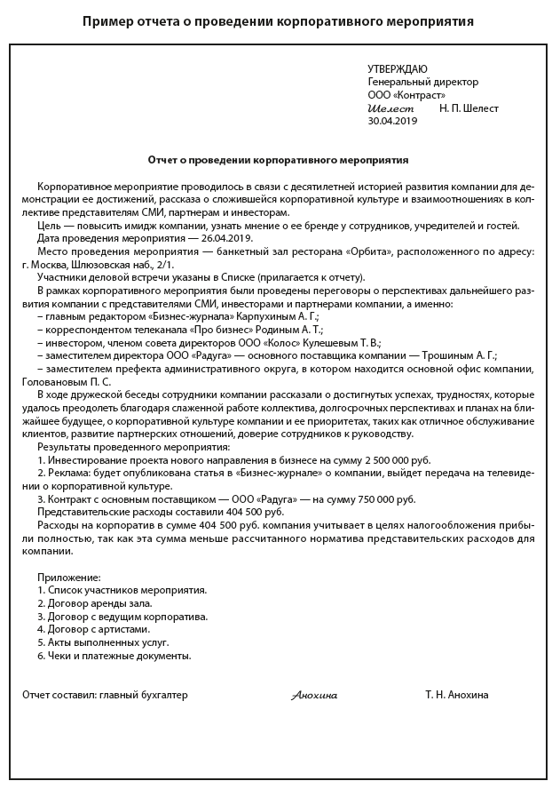 Списание представительских расходов. Отчет о списании представительских расходов образец. Отчет о проведении корпоратива. Отчет о проведении корпоративного мероприятия образец. Приказ о проведении корпоративного мероприятия.