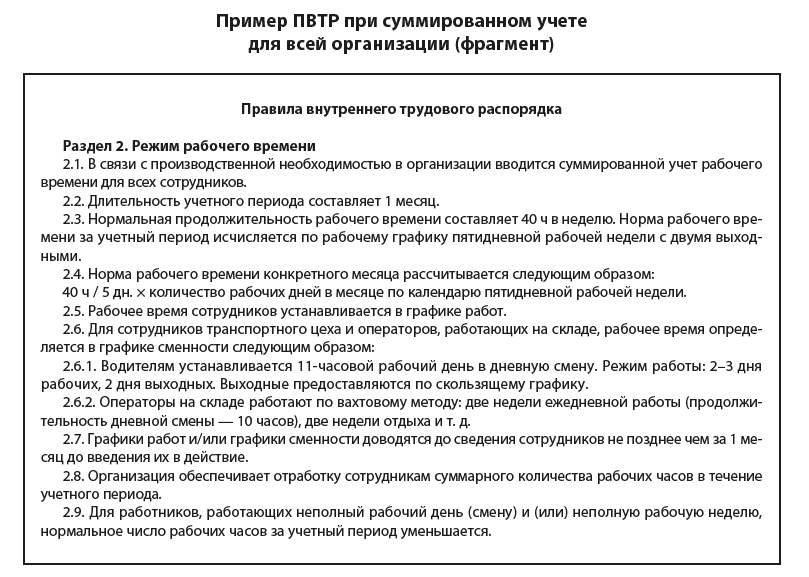 Суммированный учет времени трудовой договор. Регламент по учету рабочего времени. Режим работы в правилах внутреннего трудового распорядка. ПВТР суммированный учет рабочего времени. Положение о суммированном учете.