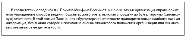 Преамбула к Пояснениям к отчетности