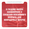В Госдуму внесен законопроект о снижении пенсионного возраста для многодетных матерей