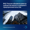 ФНС России обновила реестр субъектов малого и среднего предпринимательства